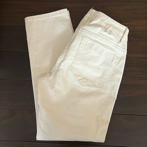 Christopher Blue Cropped Jeans, Size 00 / small, cream